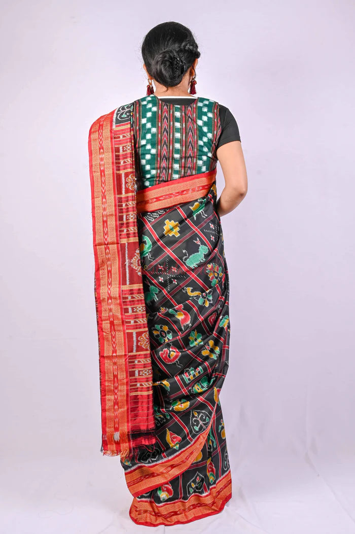Black Nabarangi Silk Saree