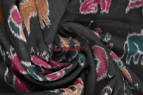 13 Motifs Black Red Saree