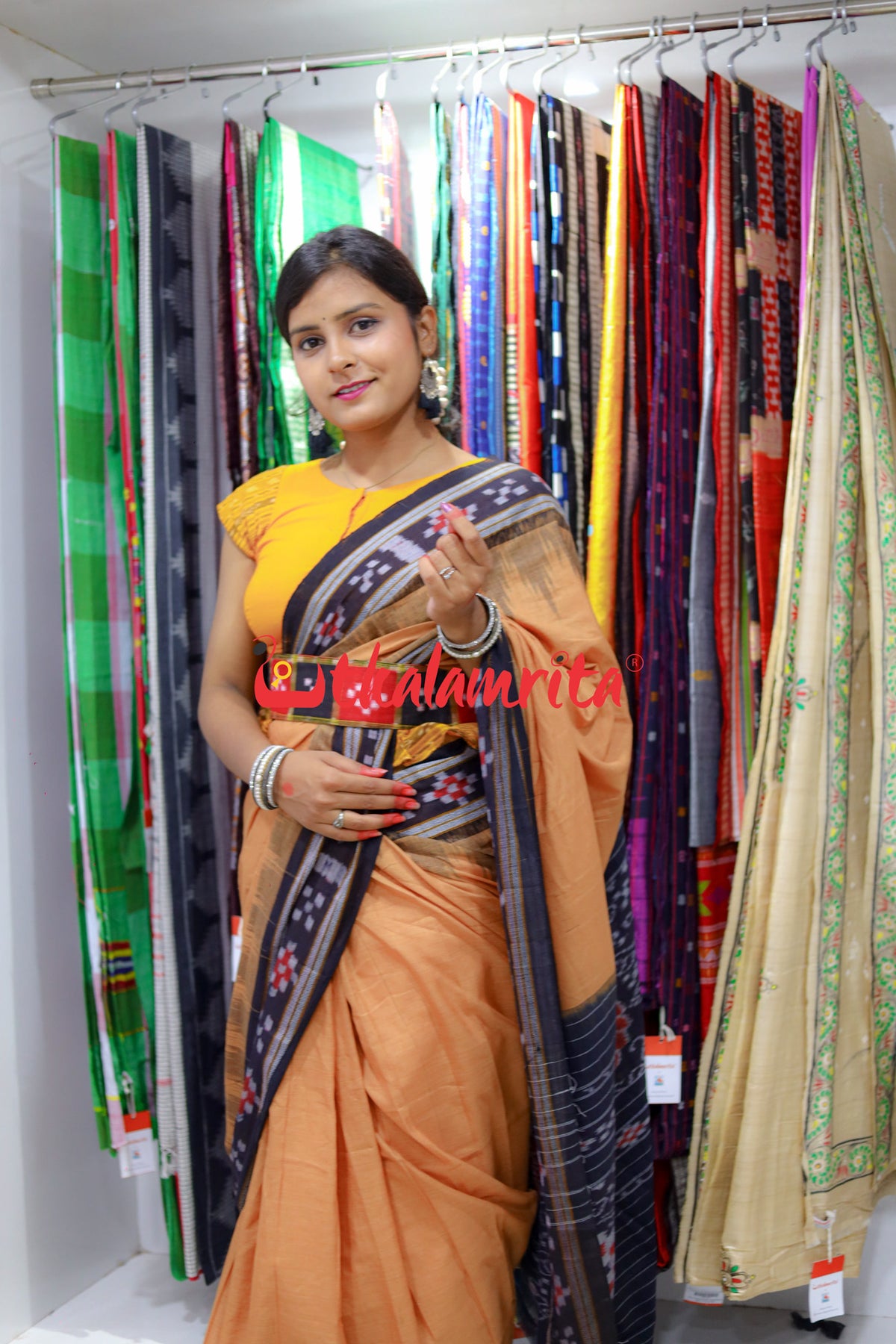 Badami Pasapali Kumbha Cotton Saree