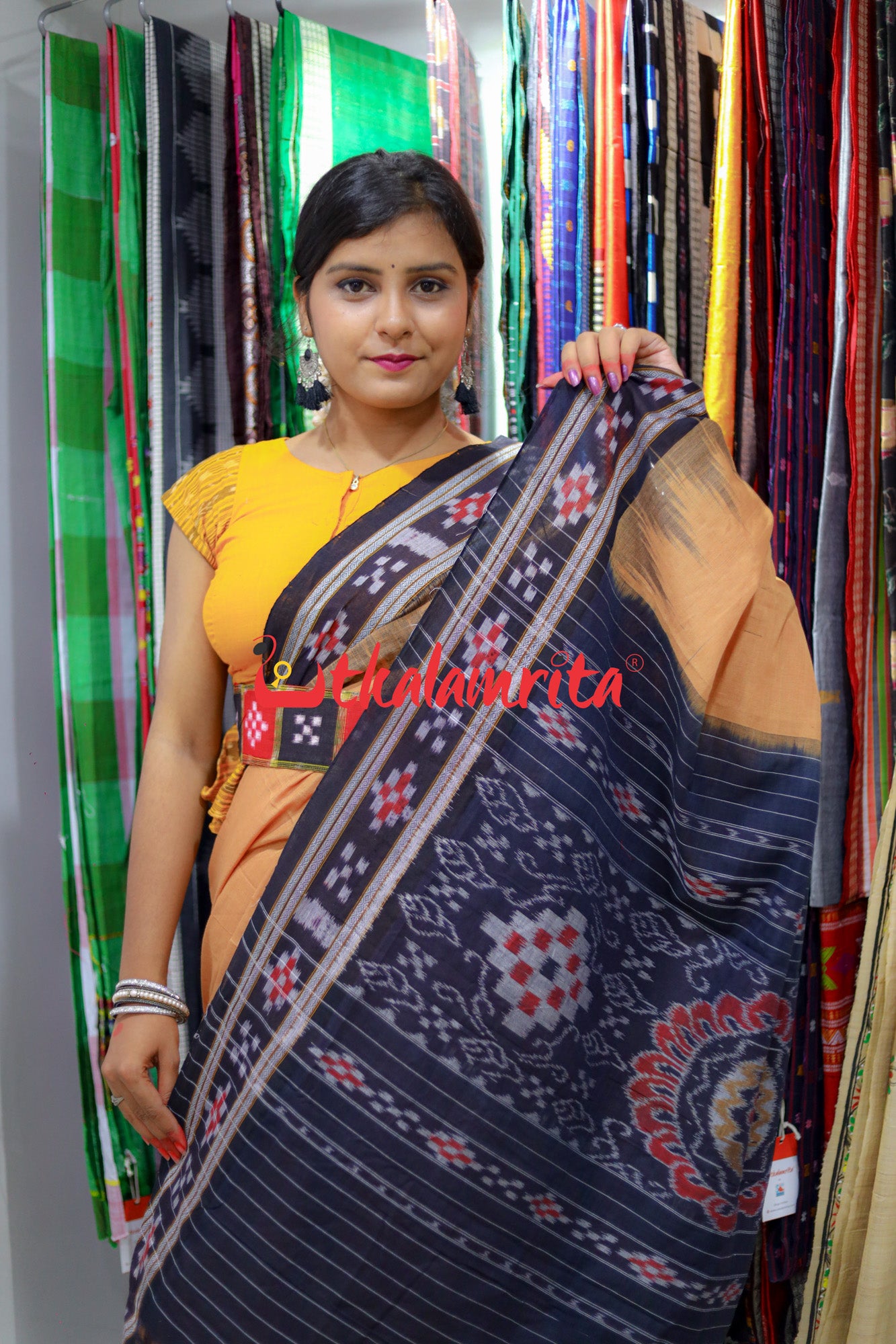 Badami Pasapali Kumbha Cotton Saree