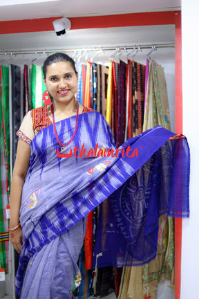 Matsyakanya of Yore Pattachitra Cotton Saree