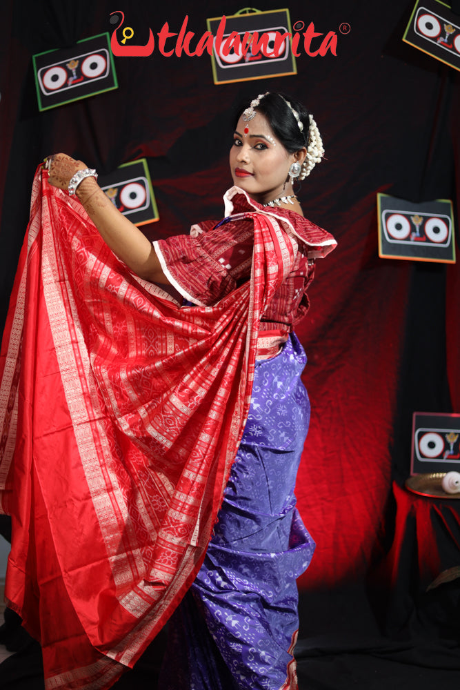 New Blues Sambalpuri Silk Saree