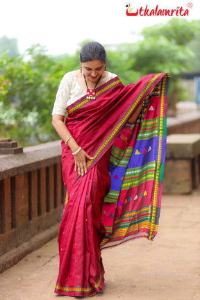 Rani Dongria Silk Saree