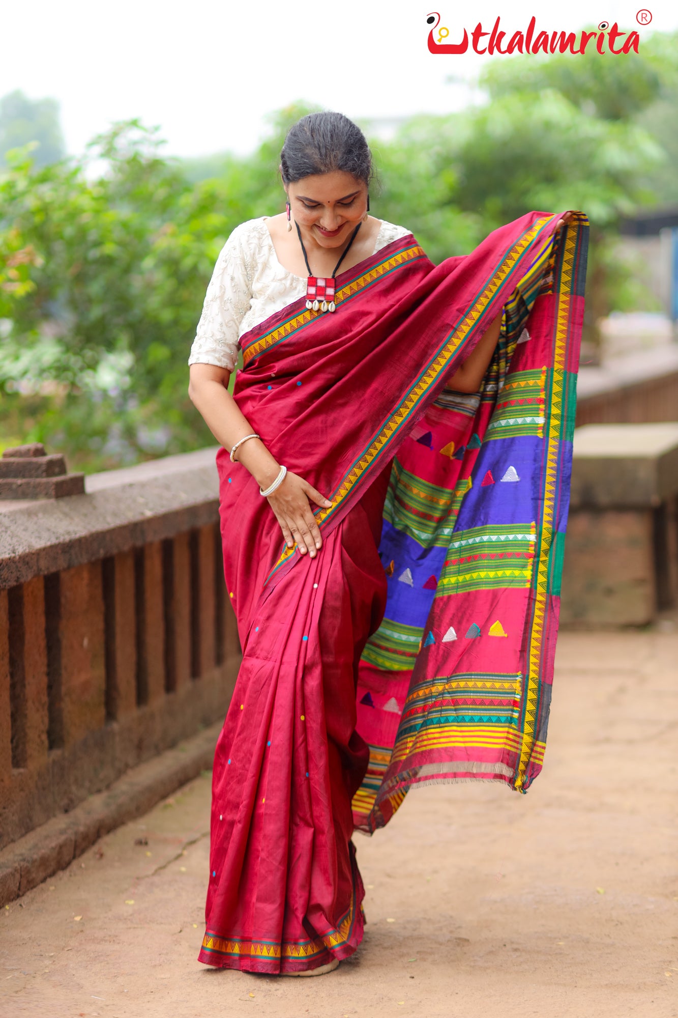 Rani Dongria Silk Saree