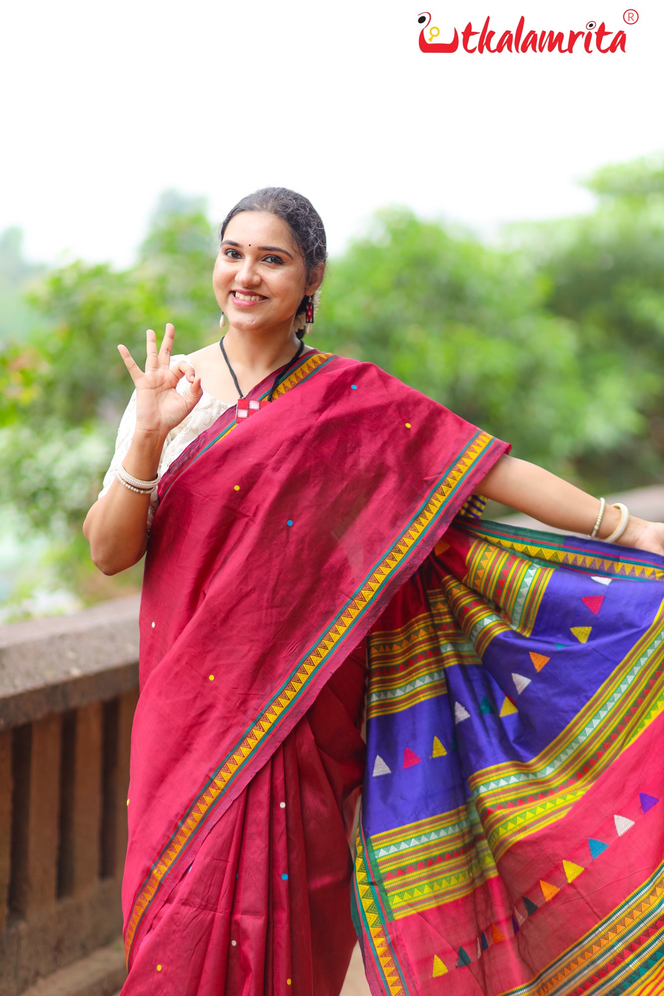 Rani Dongria Silk Saree