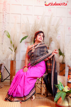 Lavender Beauty Bomkai Saree