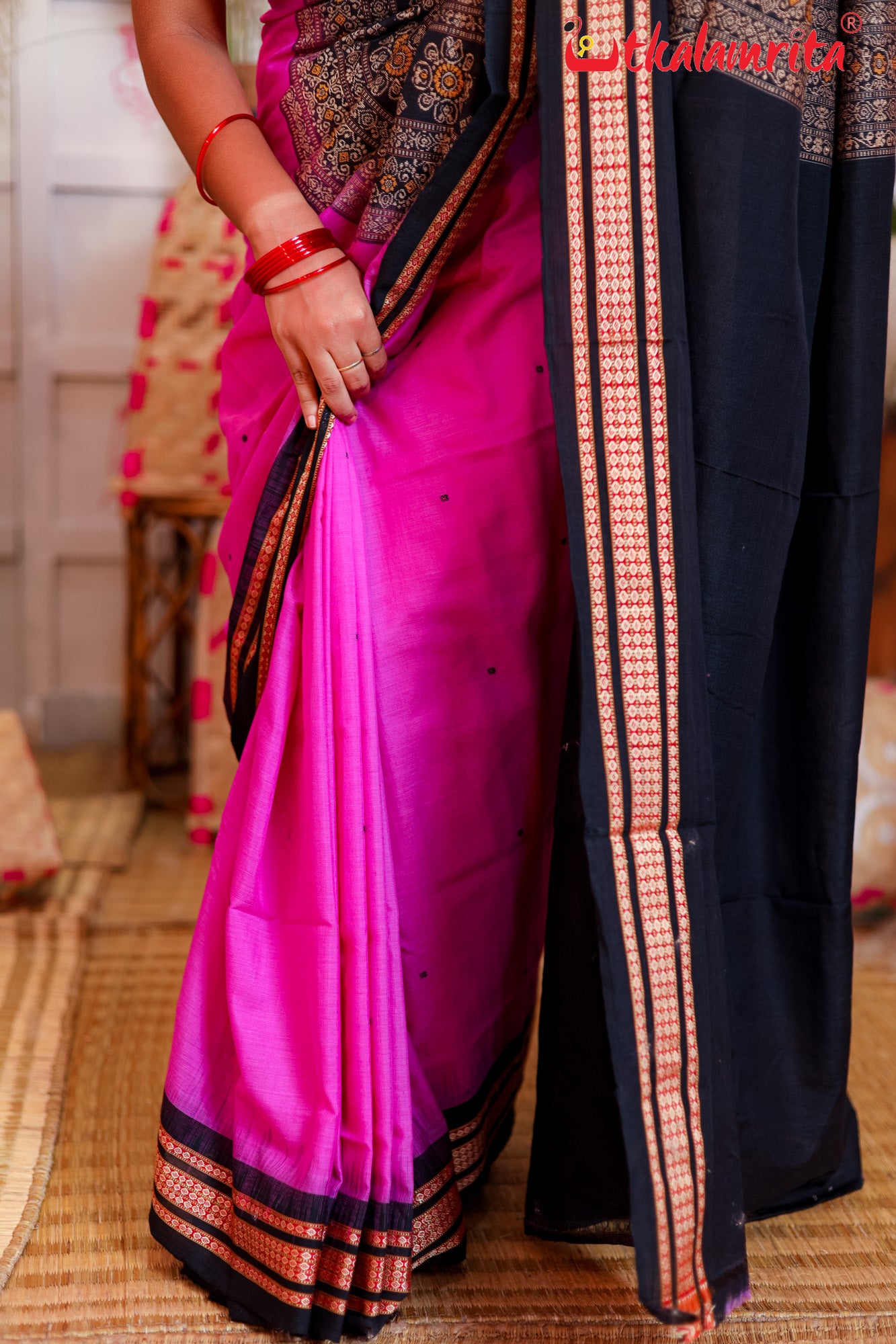 Lavender Beauty Bomkai Saree