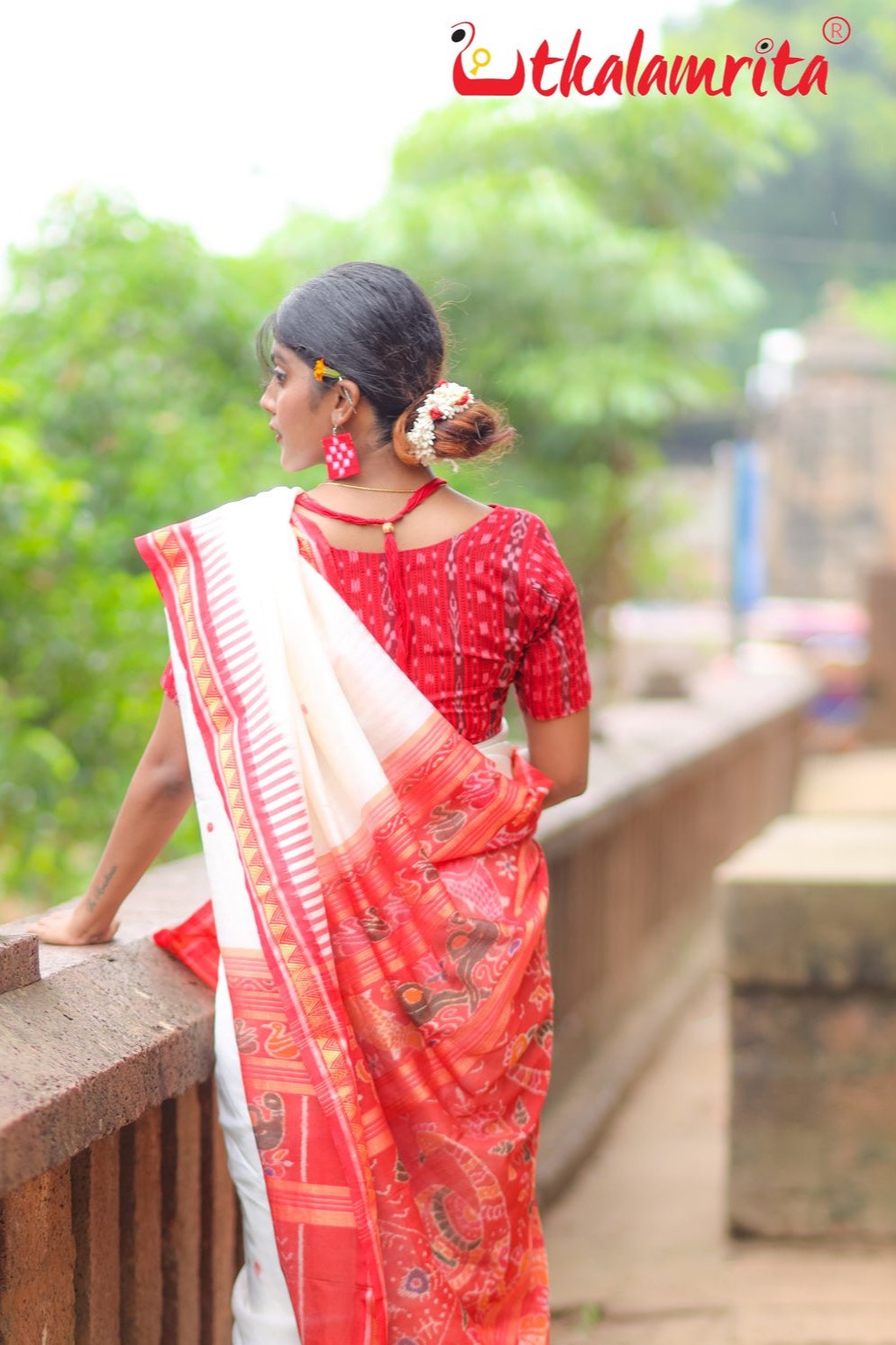 Red Ikat Charm (Blouse)