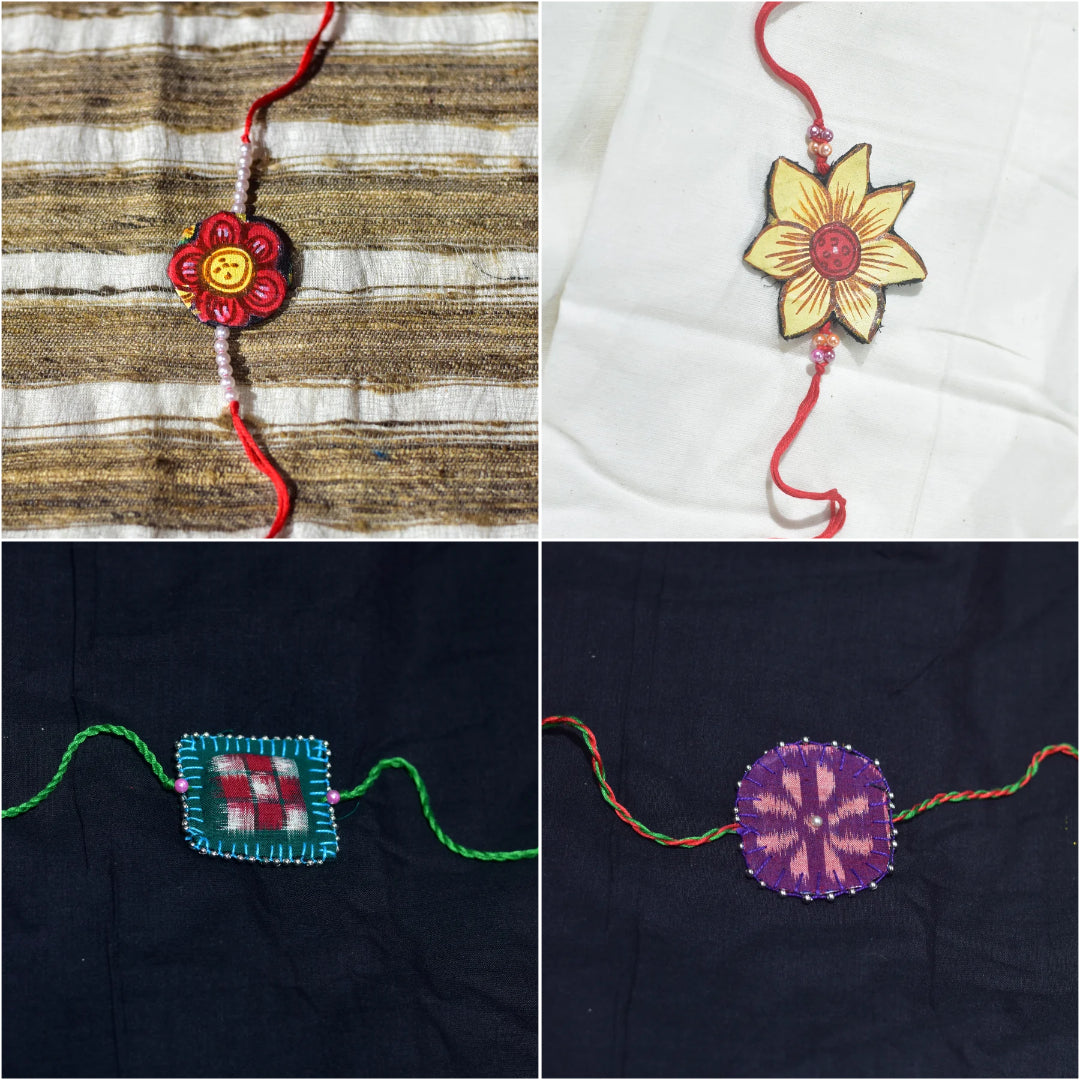 Quadruple Rakhi Delight D (4pcs Combo)