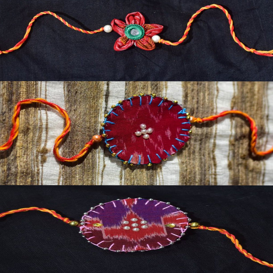 Triple Rakhi Delight D (3pcs Combo)