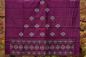 Deep Purple Black Bomkai Dress Set