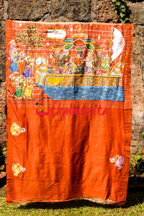 Boita Pattachitra Tussar Silk Saree