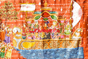 Boita Pattachitra Tussar Silk Saree