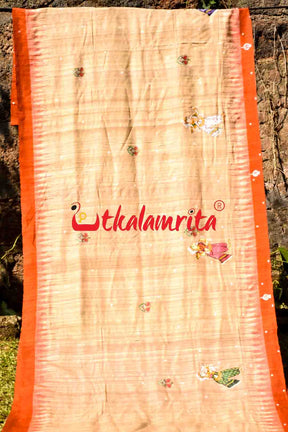 Boita Pattachitra Tussar Silk Saree