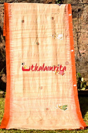 Boita Pattachitra Tussar Silk Saree