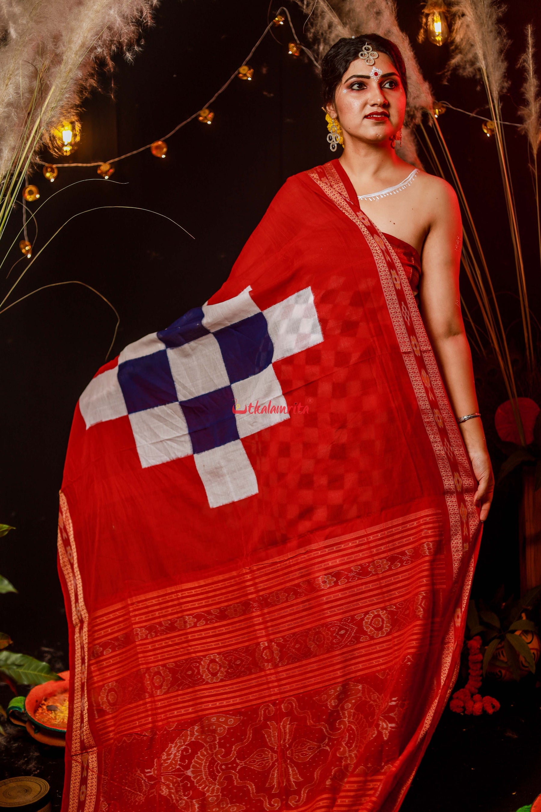 Traditional Big Pasapali Cotton Saree