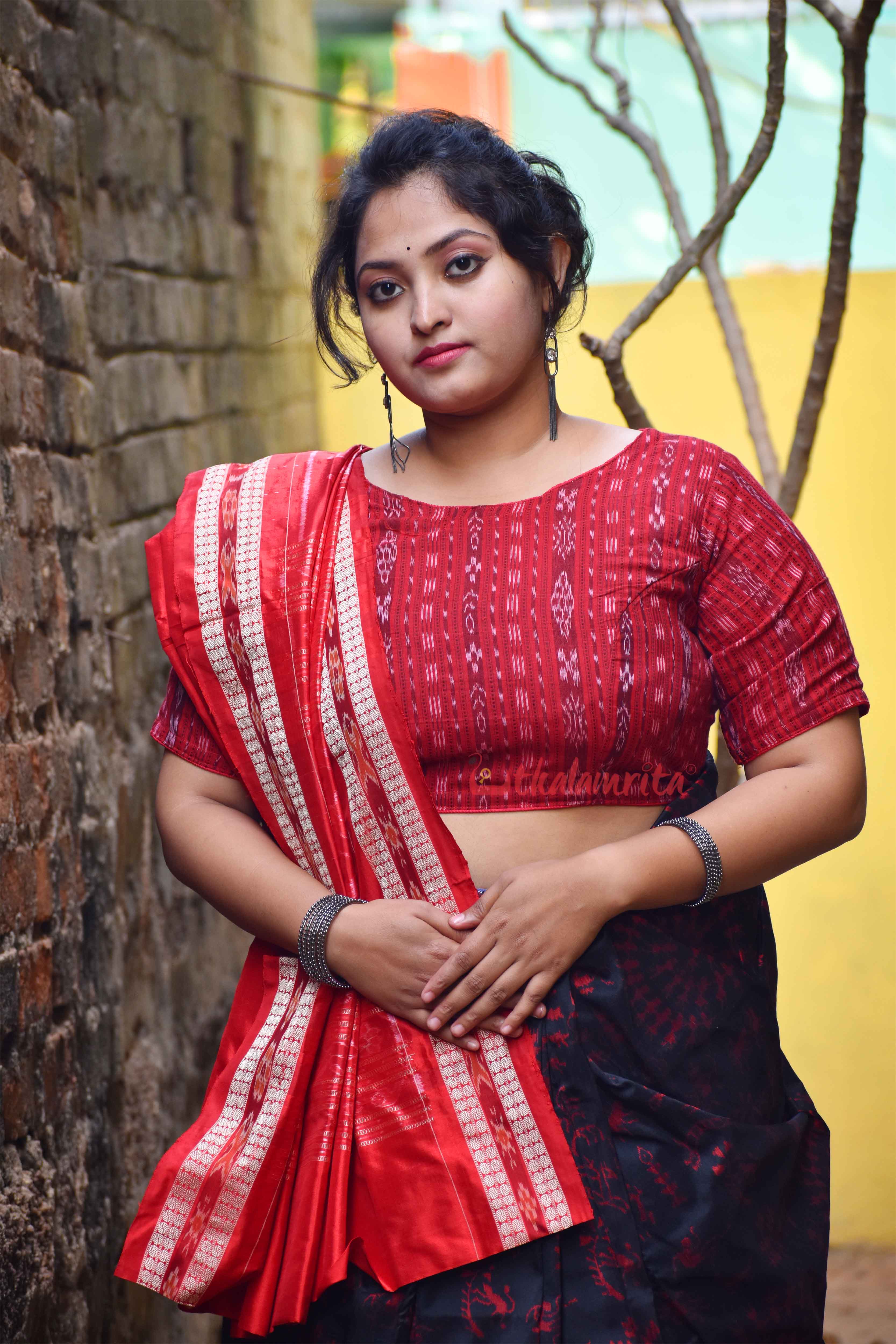 Red Ikat Charm (Blouse)