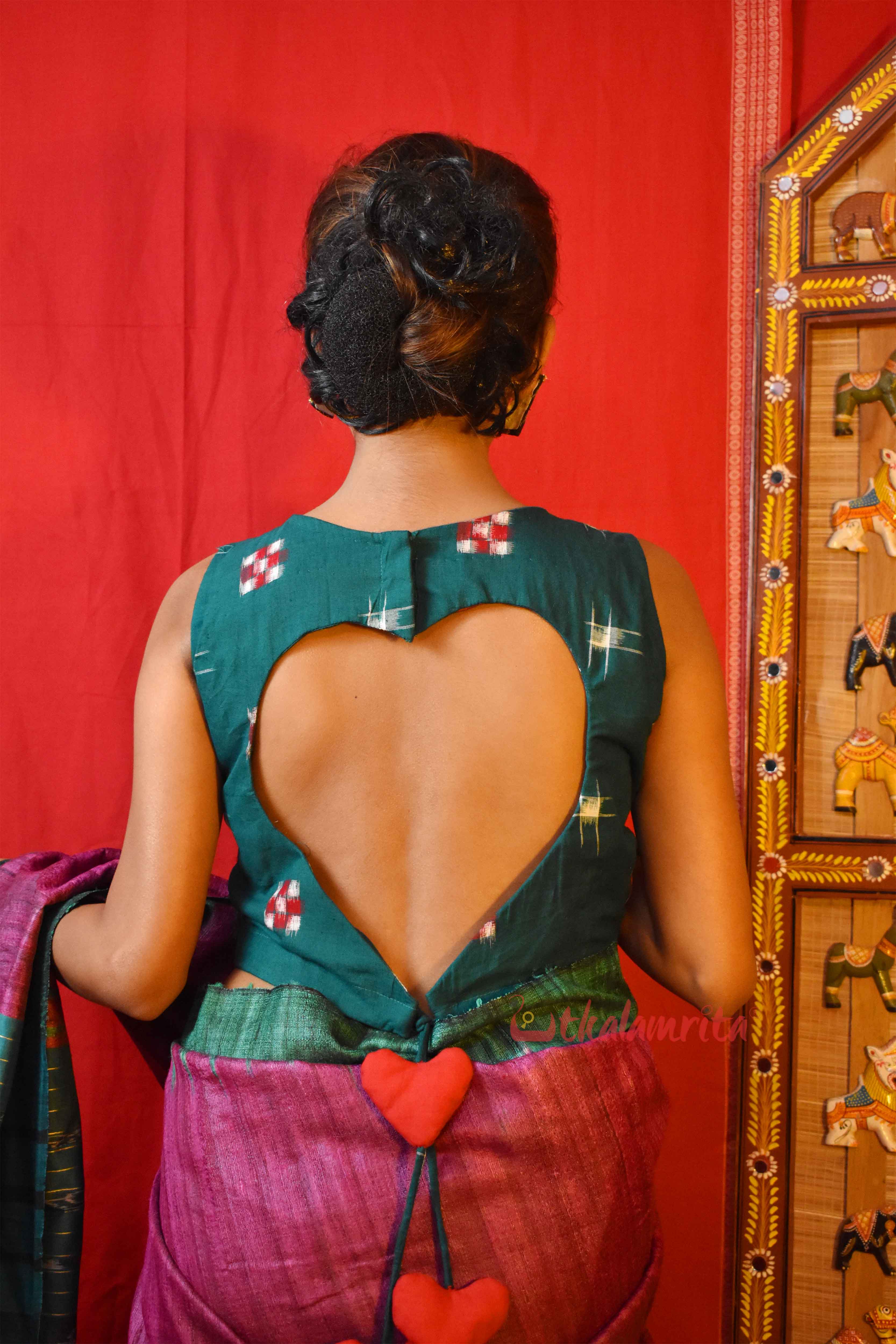 Green Sakta Hearts (Blouse)