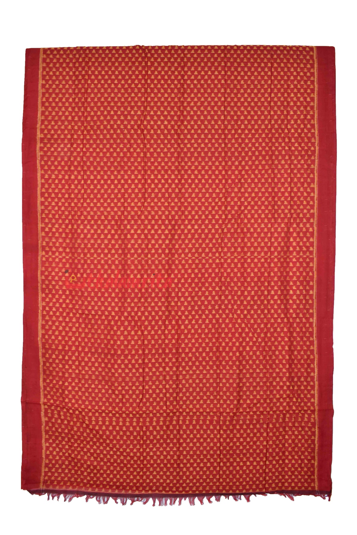 Triangle Design Red Mustard (Fabric)