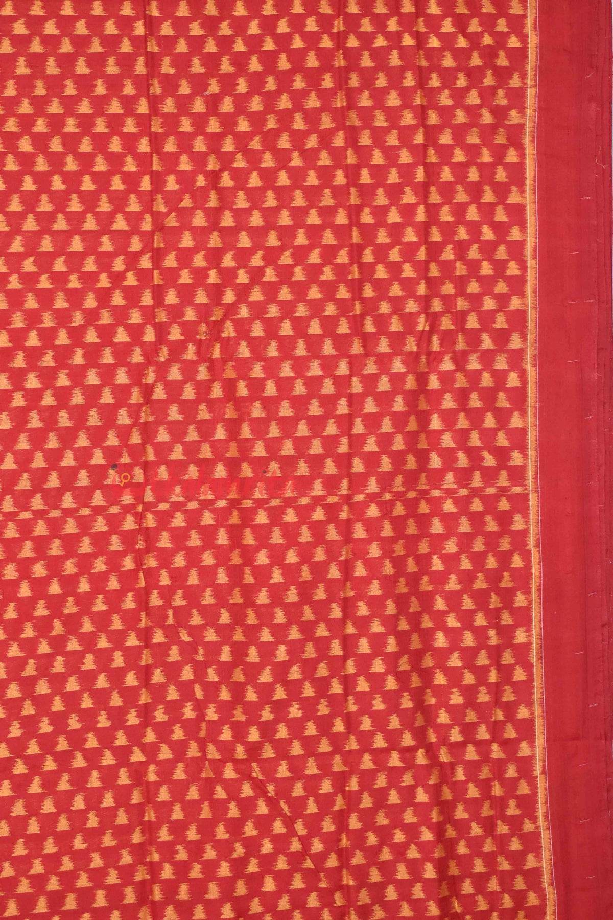 Triangle Design Red Mustard (Fabric)