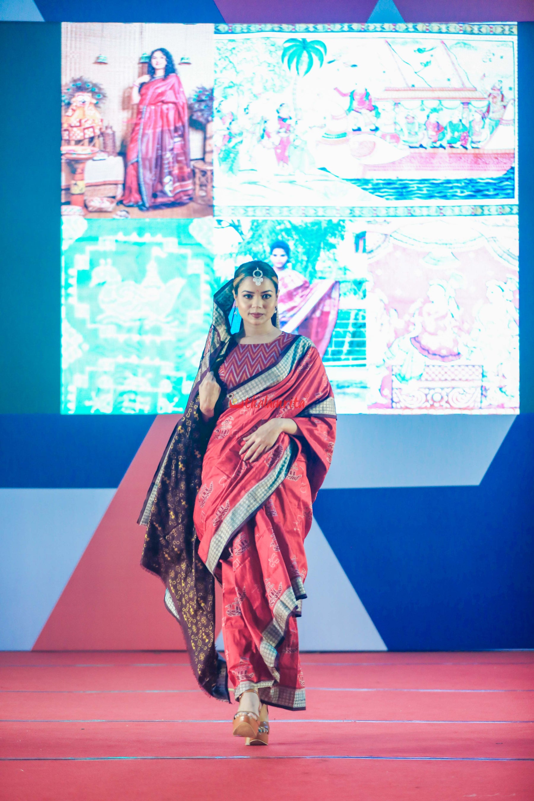 AA KA MA BOI Sambalpuri silk saree