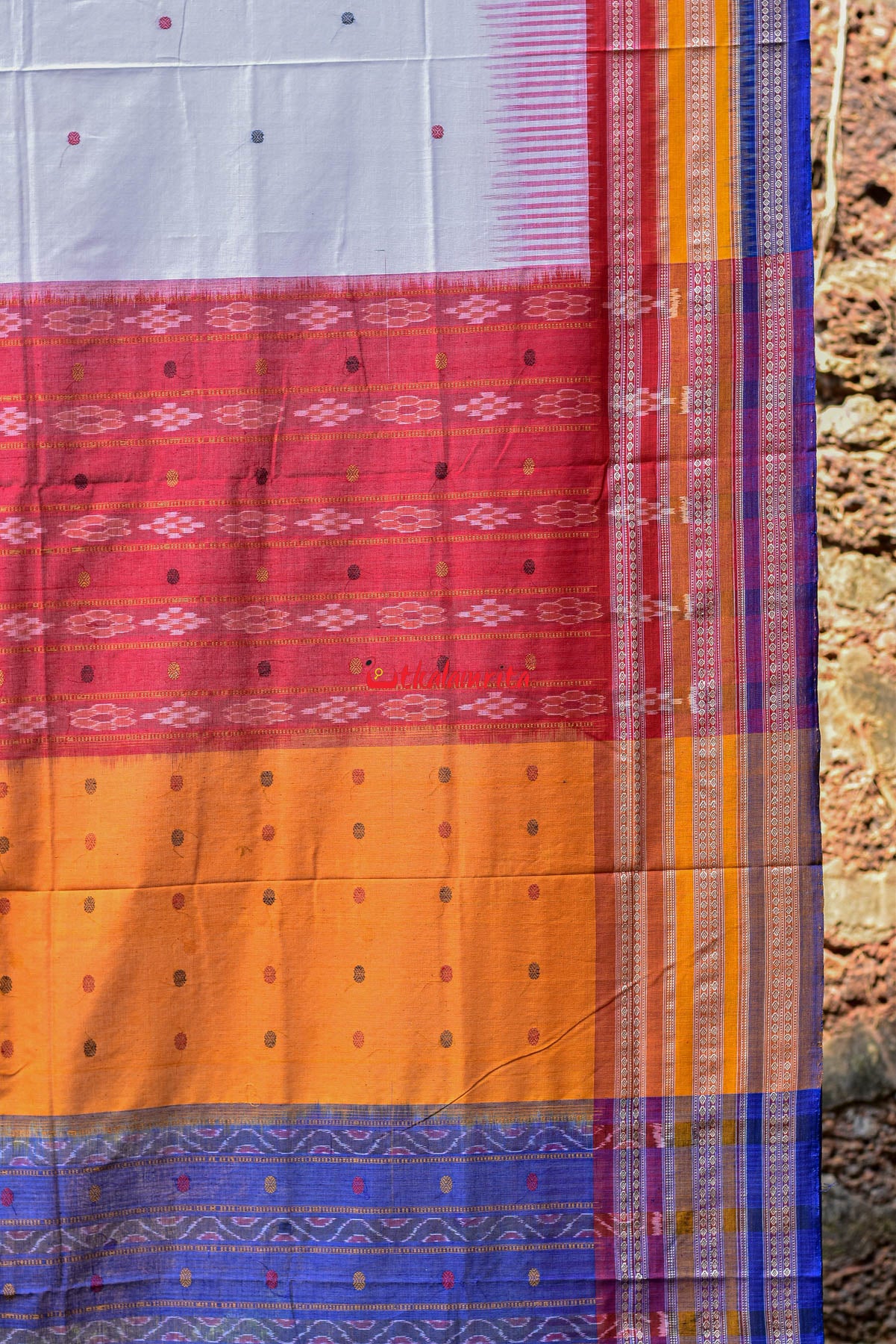 Triple Border Kathifera Cotton Saree