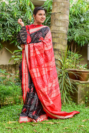 Haathi Sambalpuri Silk Saree