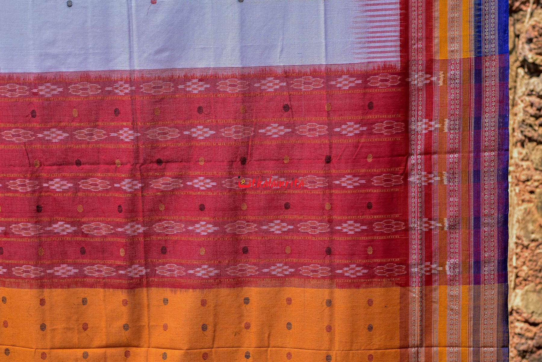 Triple Border Kathifera Cotton Saree