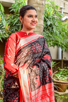 Haathi Sambalpuri Silk Saree