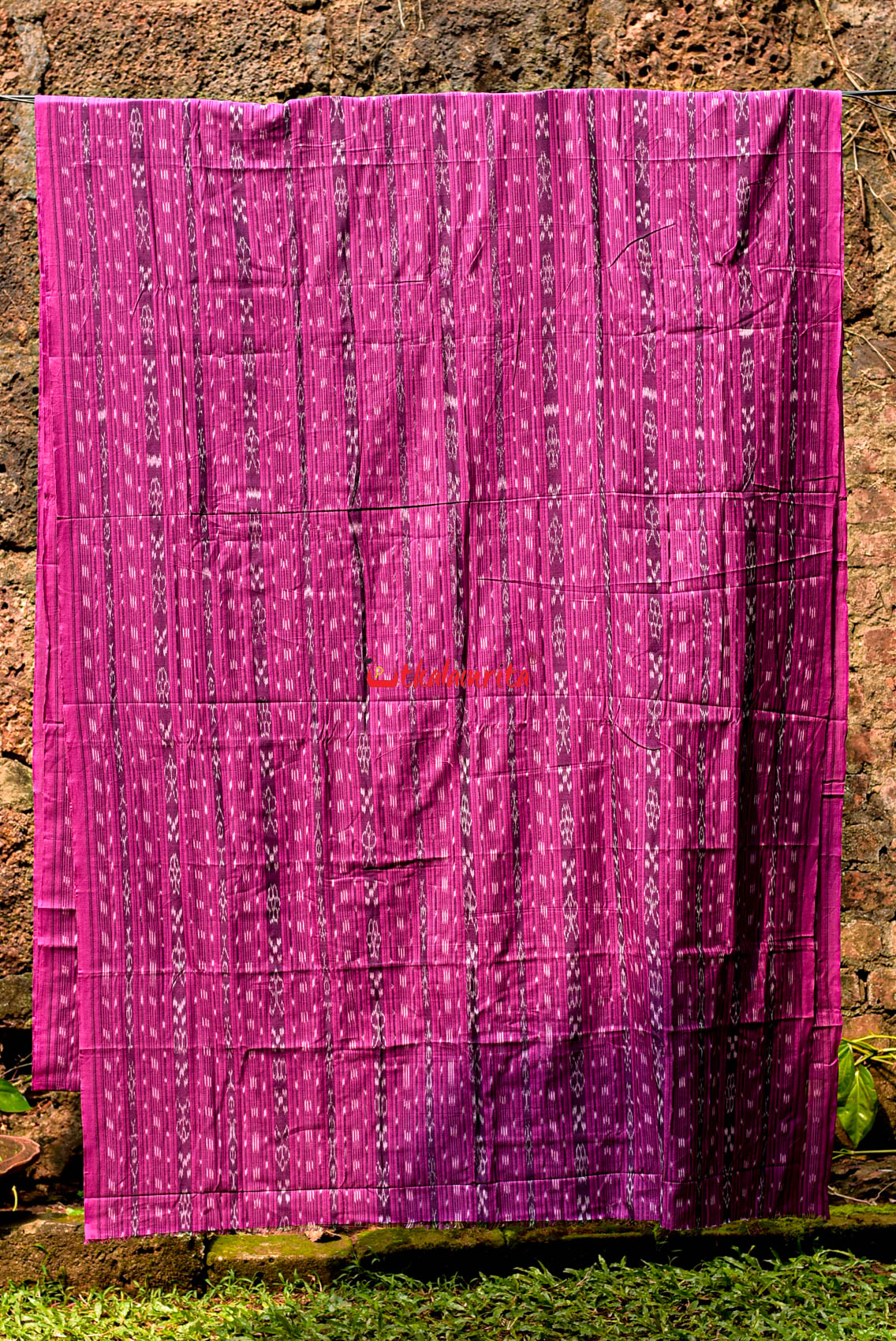 Dark Magenta Ikat (Fabric)