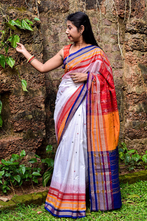 Triple Border Kathifera Cotton Saree