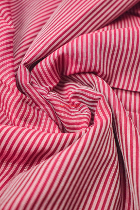 Stripes On Maroon Cotton Saree