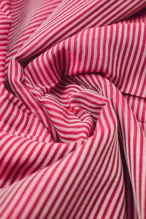 Stripes On Maroon Cotton Saree