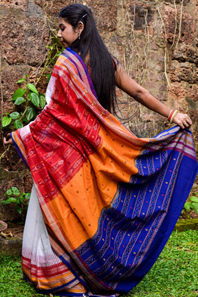 Triple Border Kathifera Cotton Saree