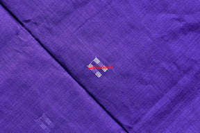 Purple Blue Single Cotton Saree