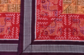 Animal Motifs 13 Kuthi Sambalpuri Cotton Saree