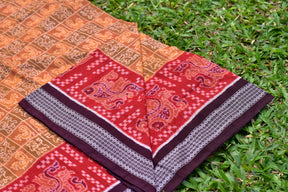 Animal Motifs 13 Kuthi Sambalpuri Cotton Saree