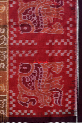 Animal Motifs 13 Kuthi Sambalpuri Cotton Saree