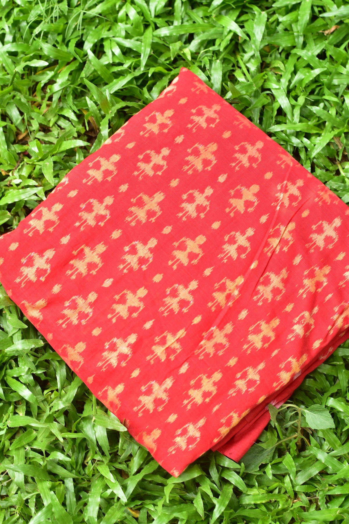 Red Golden Tribal Dot (Fabric)