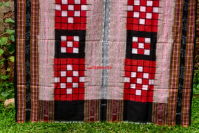Red Black Bichitrapuri cotton saree