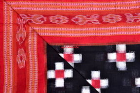Black all-over pasapali cotton saree