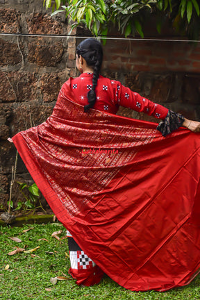 Pasapali Border Black Silk Saree