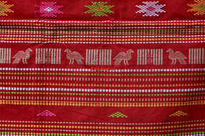 Beige Ganga Jamuna Fishes Bomkai Cotton Saree