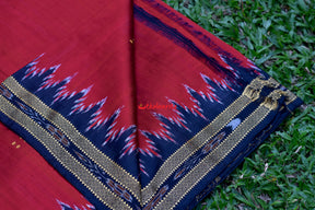 Red Black Khandua Silk