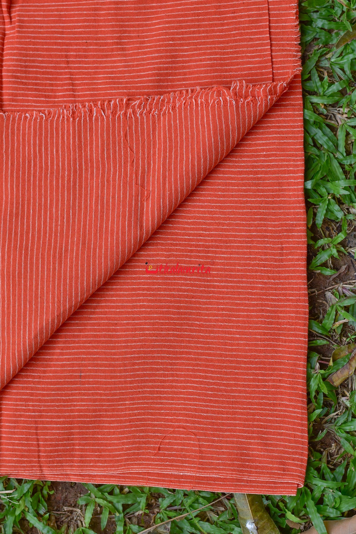 Orange Line Stripes Kotpad (Fabric)