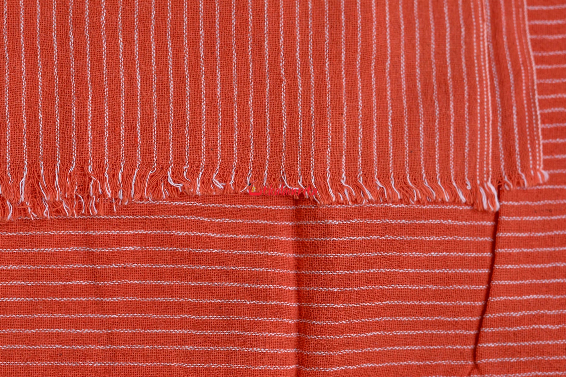 Orange Line Stripes Kotpad (Fabric)