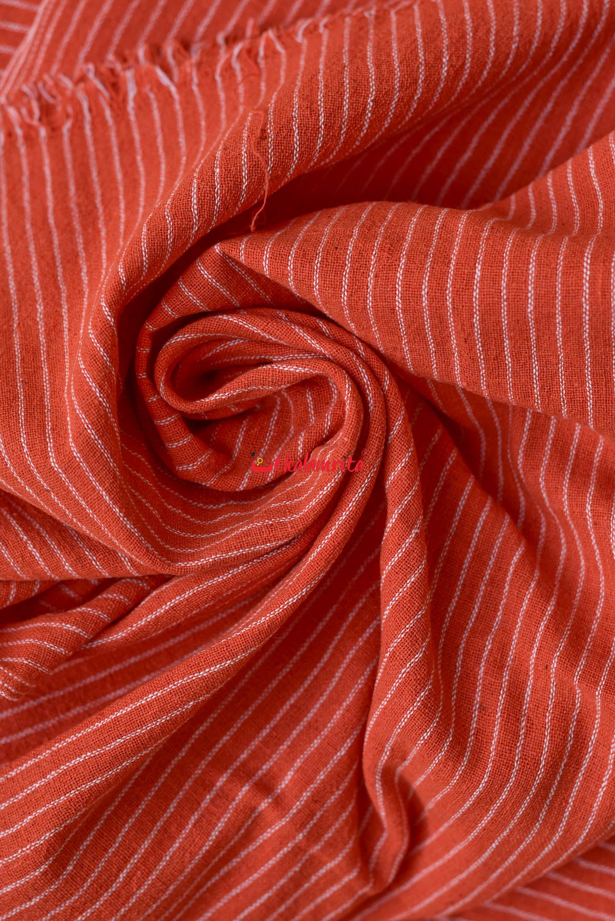 Orange Line Stripes Kotpad (Fabric)