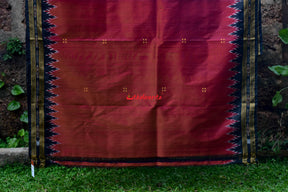 Red Black Khandua Silk