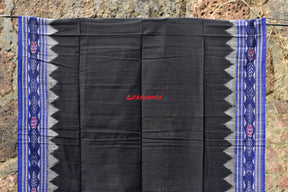 Black Flower Bandha (Dupatta)