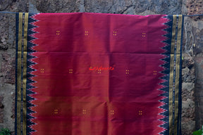 Red Black Khandua Silk